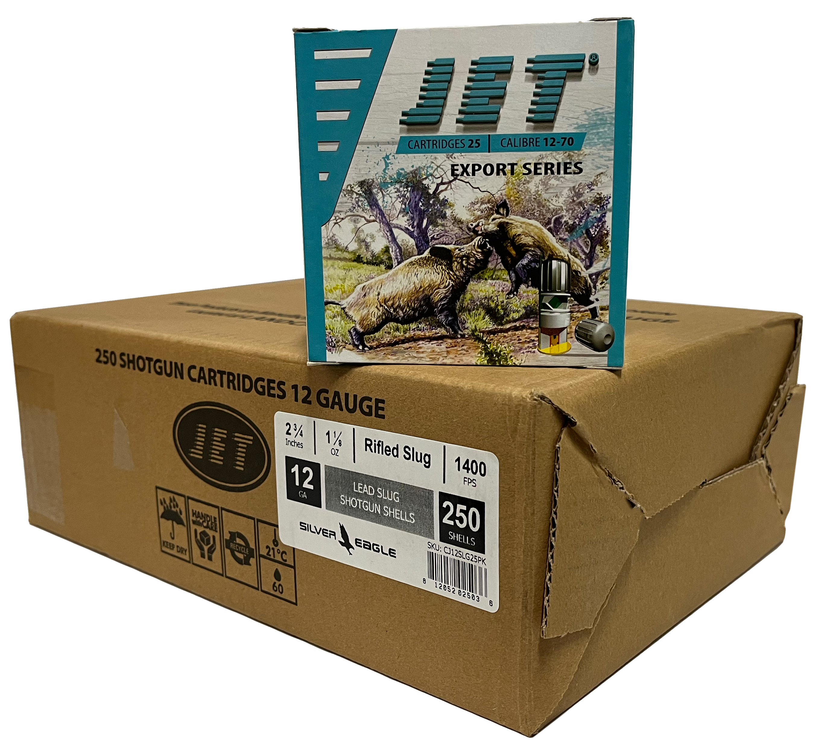 TR IMPORTS JET 12GA 2.75 RIFLED SLUG 1400FPS 250R - Sale